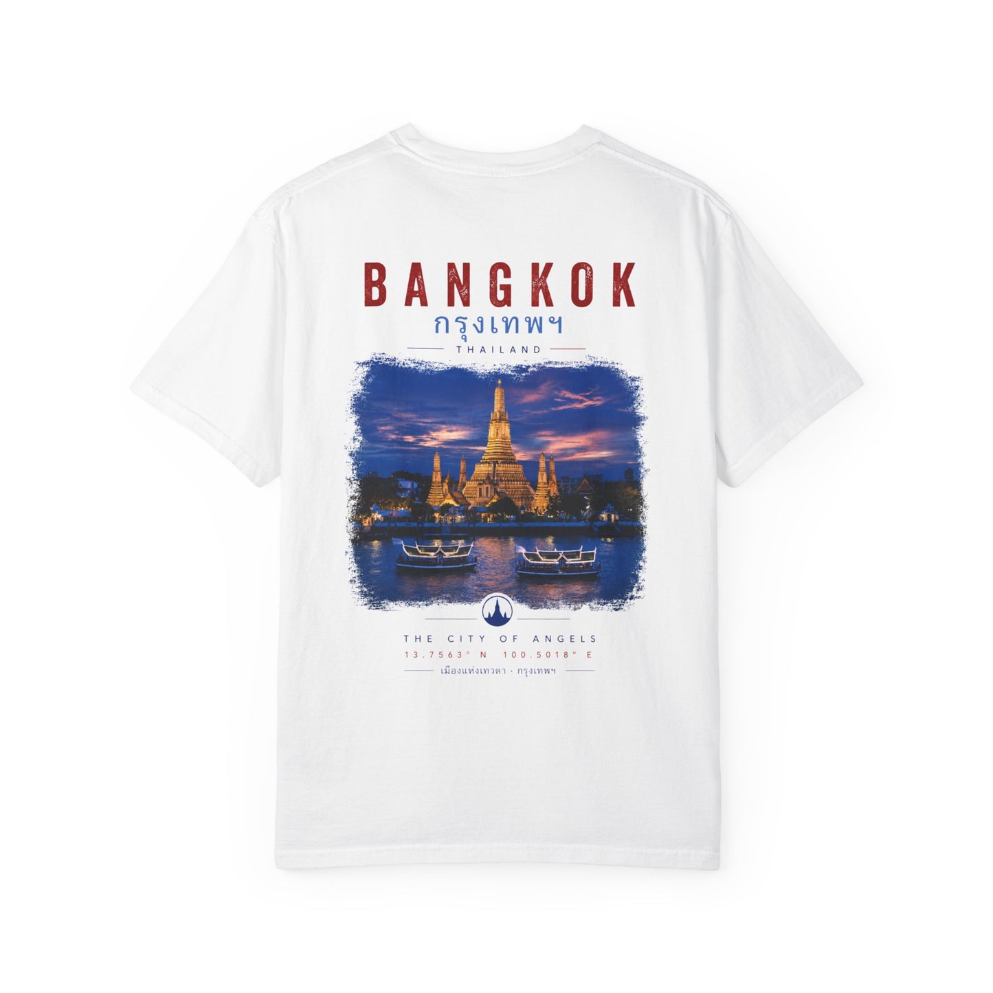 Bangkok Temple Sunset T‑Shirt — Thai Travel Graphic Tee