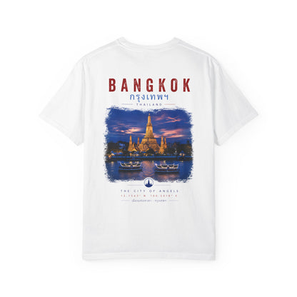 Bangkok Temple Sunset T‑Shirt — Thai Travel Graphic Tee