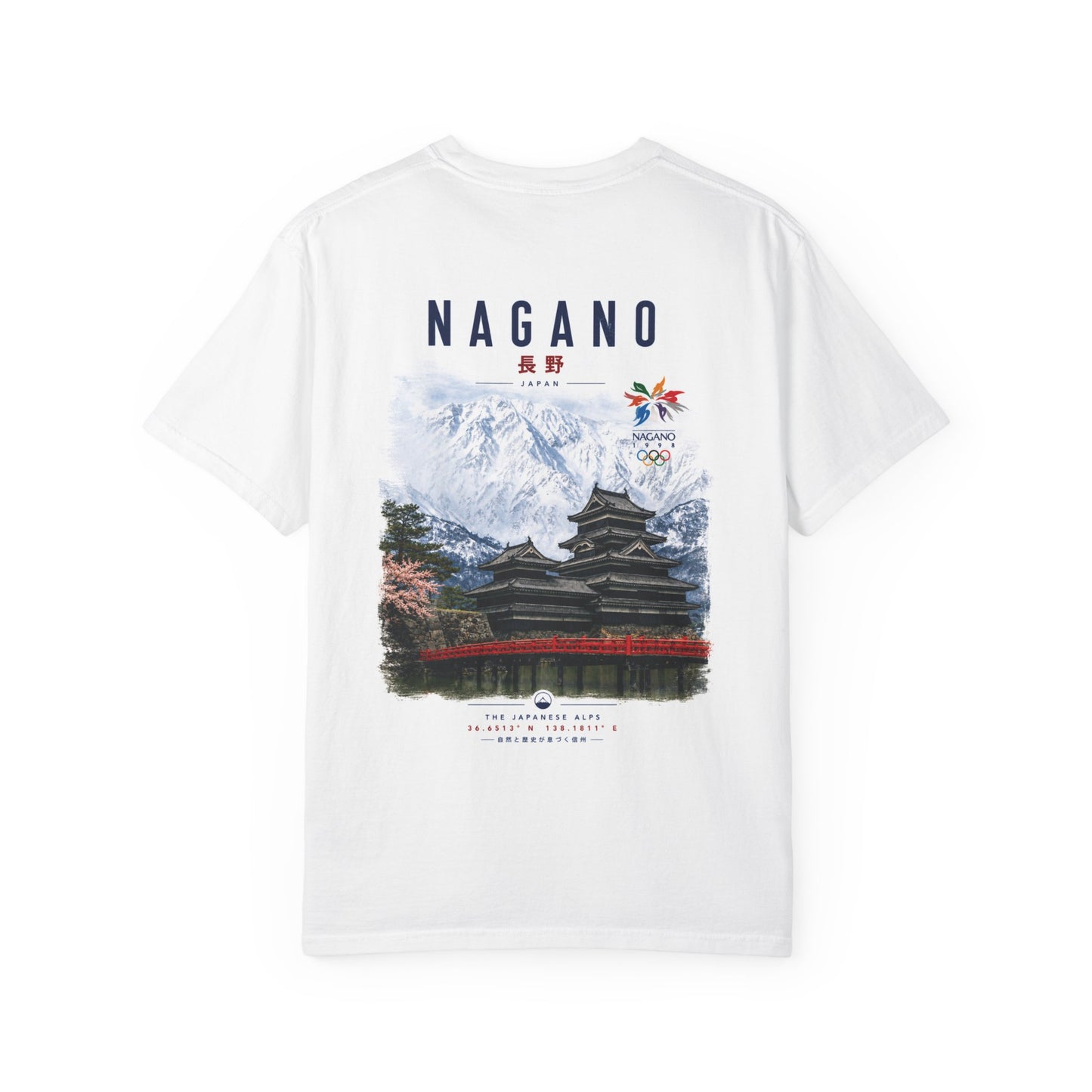 Nagano Japanese Alps T-Shirt – Matsumoto Castle Graphic Tee