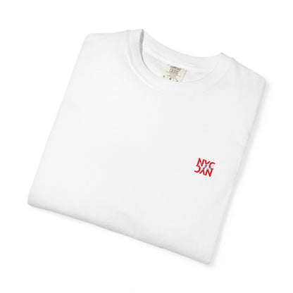 New York Sunset Photo Tee — 'New York / Nueva York' Graphic T-Shirt