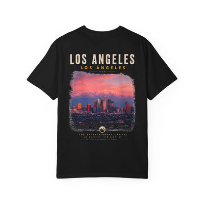 Los Angeles Skyline T-Shirt — Sunset City Graphic Tee