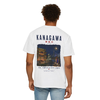 Kanagawa Japan Graphic T-Shirt — Sea, Temples & City Lights