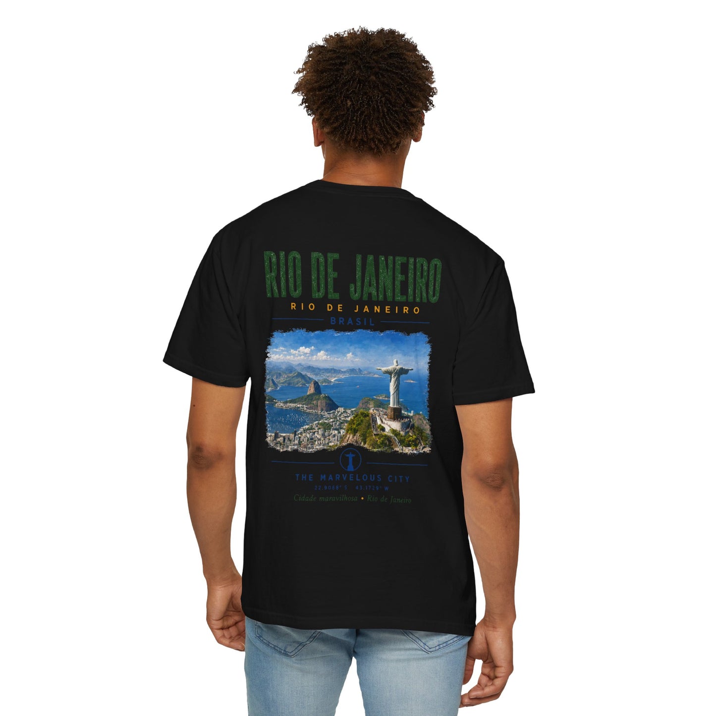 Rio de Janeiro Photo Tee — Christ the Redeemer Vintage Travel T-Shirt