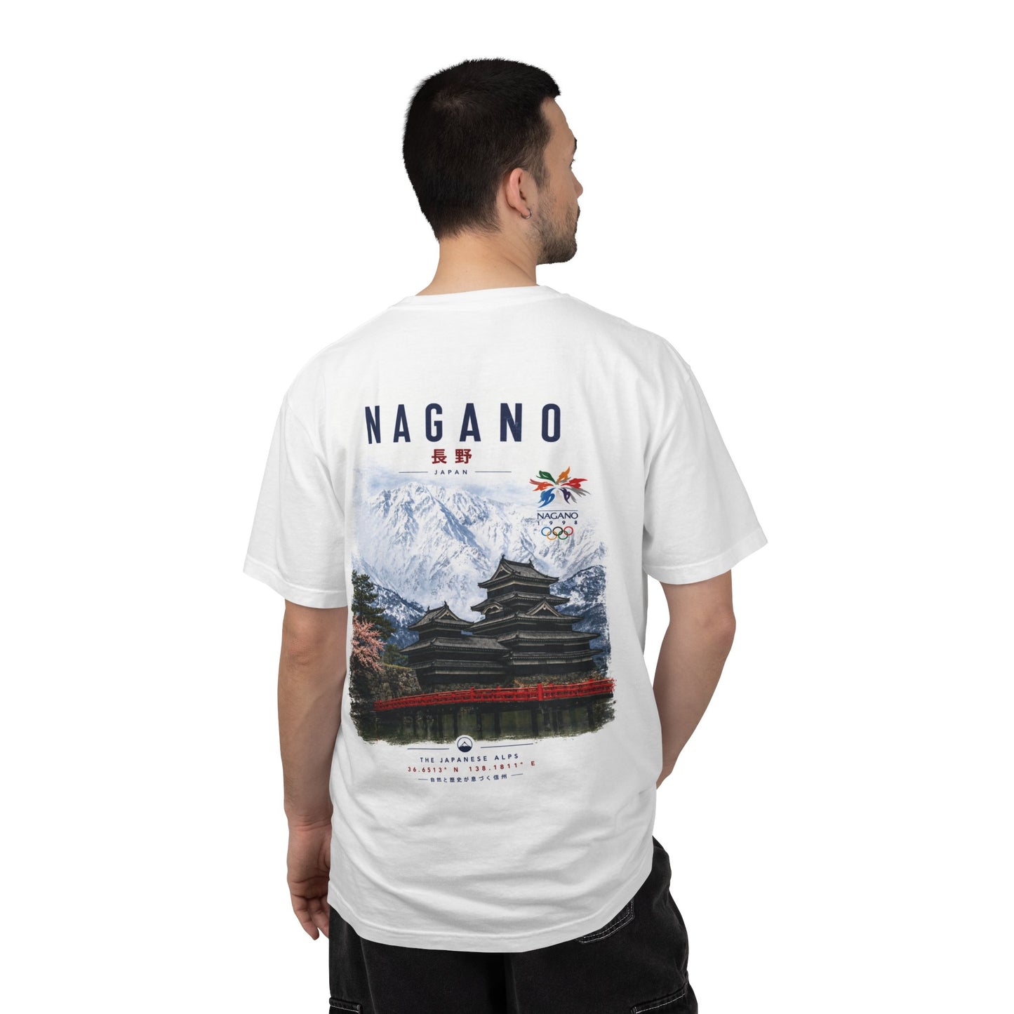 Nagano Japanese Alps T-Shirt – Matsumoto Castle Graphic Tee