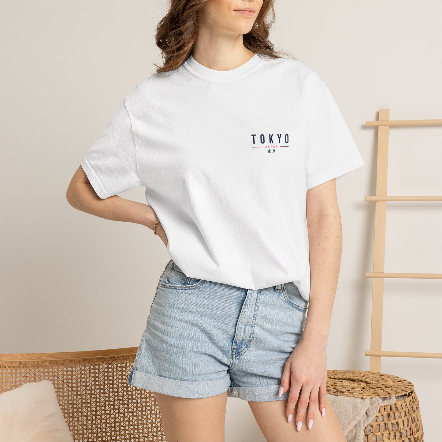 Tokyo Sakura Scenic T-Shirt — Cherry Blossom Tokyo Boat Print
