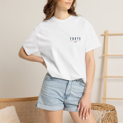 Tokyo Sakura Scenic T-Shirt — Cherry Blossom Tokyo Boat Print